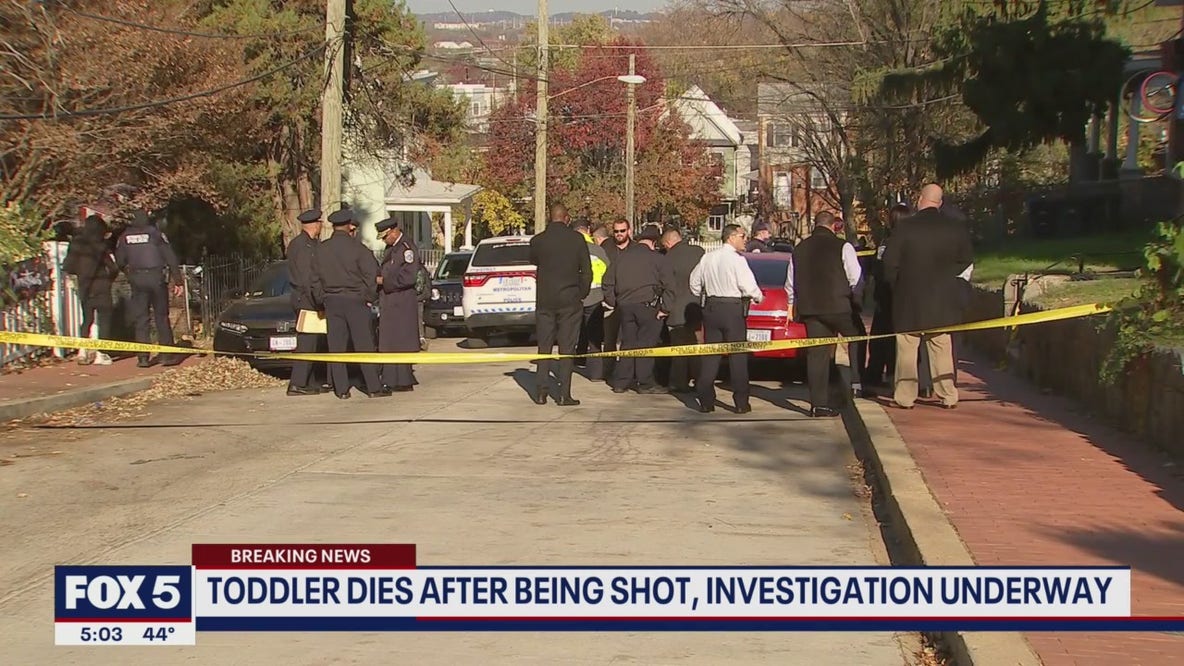 1-year-old dies after being shot in Southeast DC